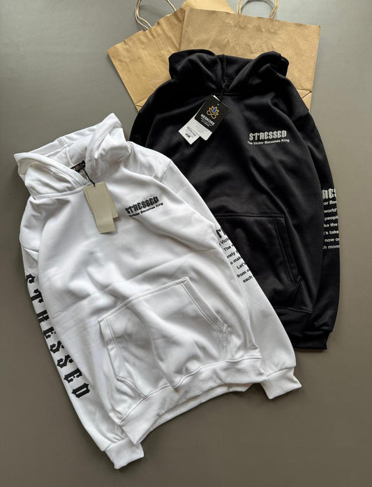 Stressed Premium Oversized Hoodie – Multi-Color Streetwear Edition
