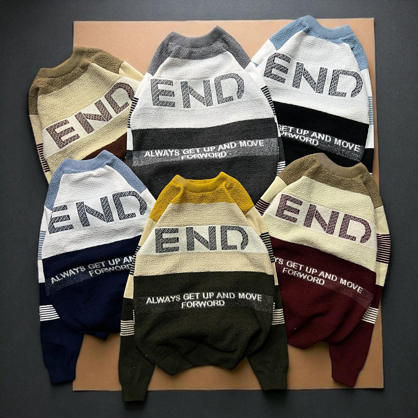 "END Oversized Fleece Sweatshirt – Colorblock Streetwear Essential"